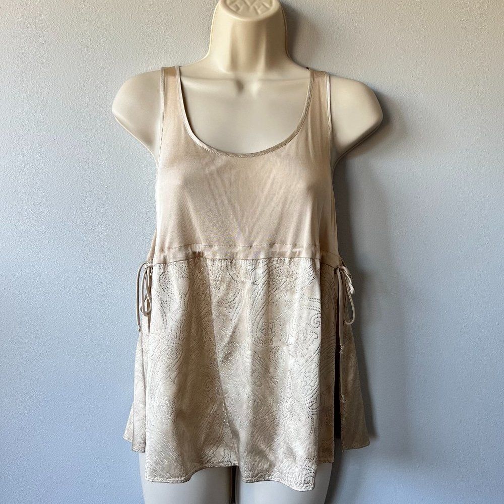 Development by Phillip Lim Side Tie Silk Like Top Size 8